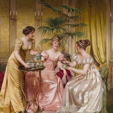 Схема вышивки «Чаепитие»