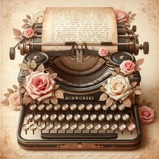 Maquina escribir antigua