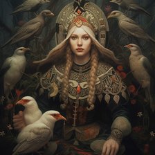 Русская красота. Образ славянки сгенерированный нейросетью