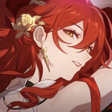 Схема вышивки «Honkai Star Rail Himeko»