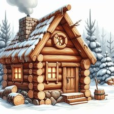 Схема вышивки «дом»