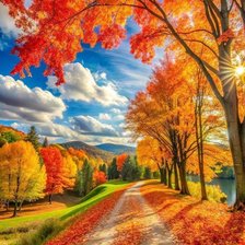 Схема вышивки «Toamna însorită»