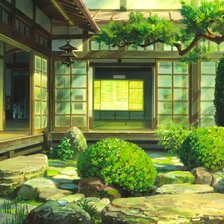 Схема вышивки «Японский сад»