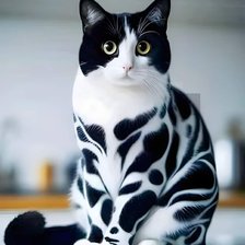 Схема вышивки «Котик»