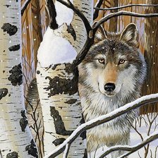 Схема вышивки «Страж леса»