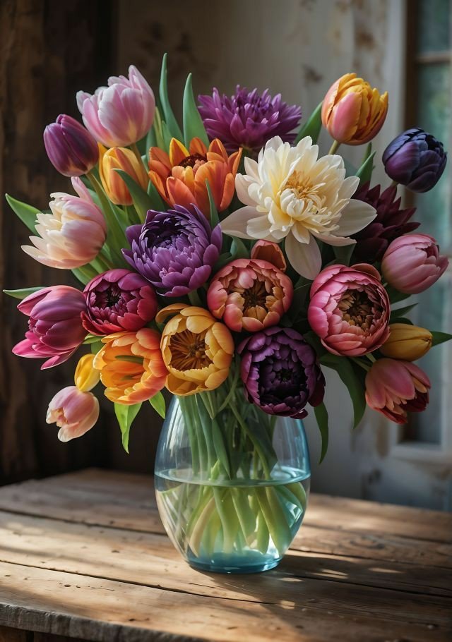 Букет цветов - оригинал