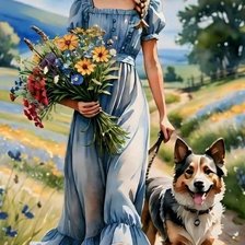 Схема вышивки «девочка»