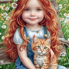 Схема вышивки «девочка»