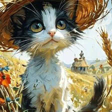 Схема вышивки «котенок»