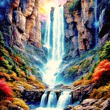 Схема вышивки «ВОДОПАД»