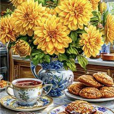 Схема вышивки «Кухонный натюрморт»