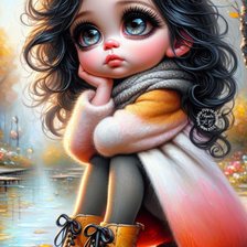 Схема вышивки «девочка»