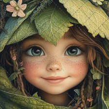 Схема вышивки «девочка»