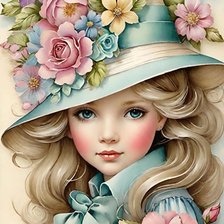 Схема вышивки «девочка»