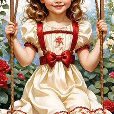 Схема вышивки «девочка»