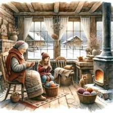 Схема вышивки «Идилия от детството»