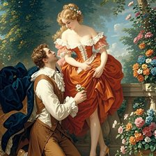 Схема вышивки «Ухажването 2»