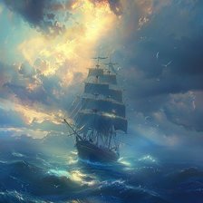 Схема вышивки «Кораб»