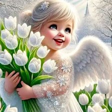 Схема вышивки «Ангелочек»