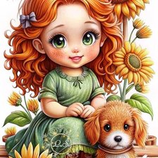 Схема вышивки «девочка»