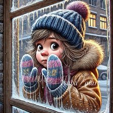 Схема вышивки «девочка»