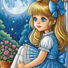 Схема вышивки «девочка»