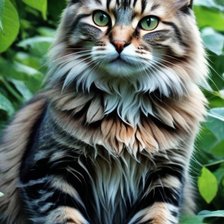 Схема вышивки «кот»