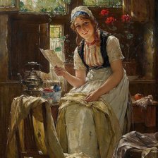 Схема вышивки «Письмо»