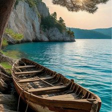 Схема вышивки «Берег горного озера»