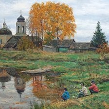 Схема вышивки «рыбалка»