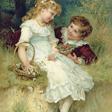 Схема вышивки «"Возлюбленные" Фредерик Морган»