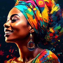 Схема вышивки «Африканка»