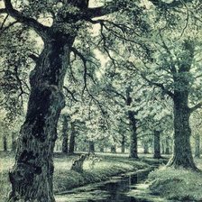 Схема вышивки «дубовая роща»