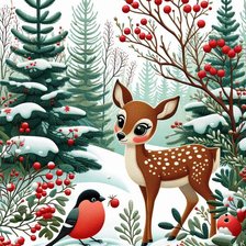 Схема вышивки «зима»