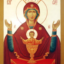 Схема вышивки «Икона Божией Матери "Неупиваемая чаша"»