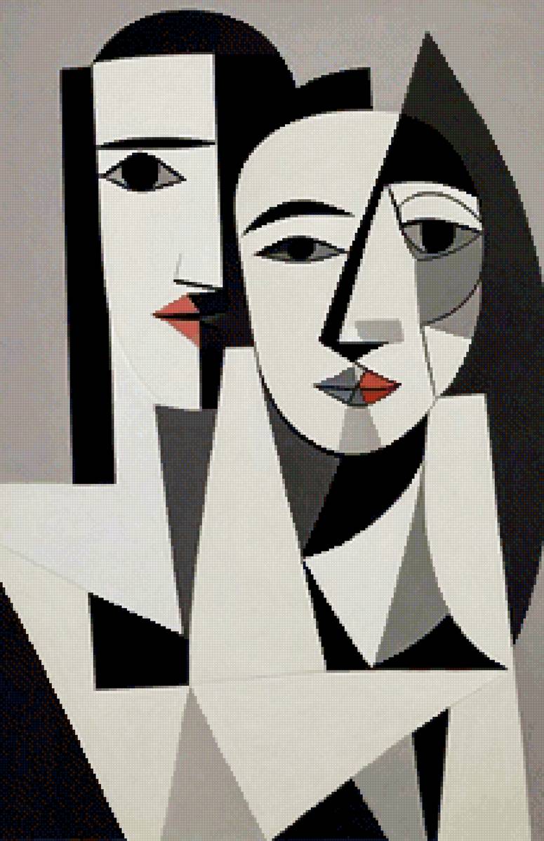 Мужчина и женщина абстракция - мужчина и женщина абстракция - предпросмотр