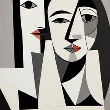 Мужчина и женщина абстракция