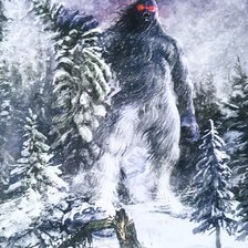 Схема вышивки «Снежный монстр»