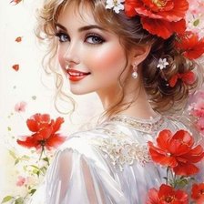 Схема вышивки «Винтажные дамы»