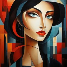 Схема вышивки «Твои глаза, как два тумана, как два прыжка из темноты.»