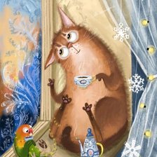 Схема вышивки «Чаепитие»