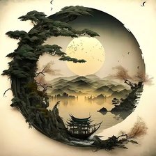 Схема вышивки «Lake2»