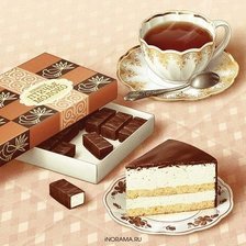 Схема вышивки «,,птичье молоко,, конфеты»