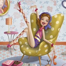 Схема вышивки «девчуля»