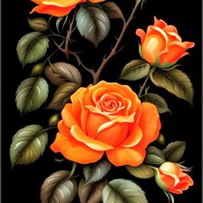 Схема вышивки «Цветы»