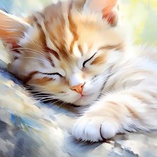 Схема вышивки «Котенок»