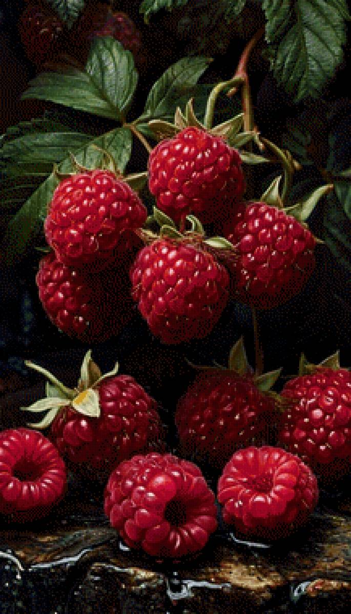 №2859556 - земляника, деревня, сад, малина, варенье, картина, клубника - предпросмотр