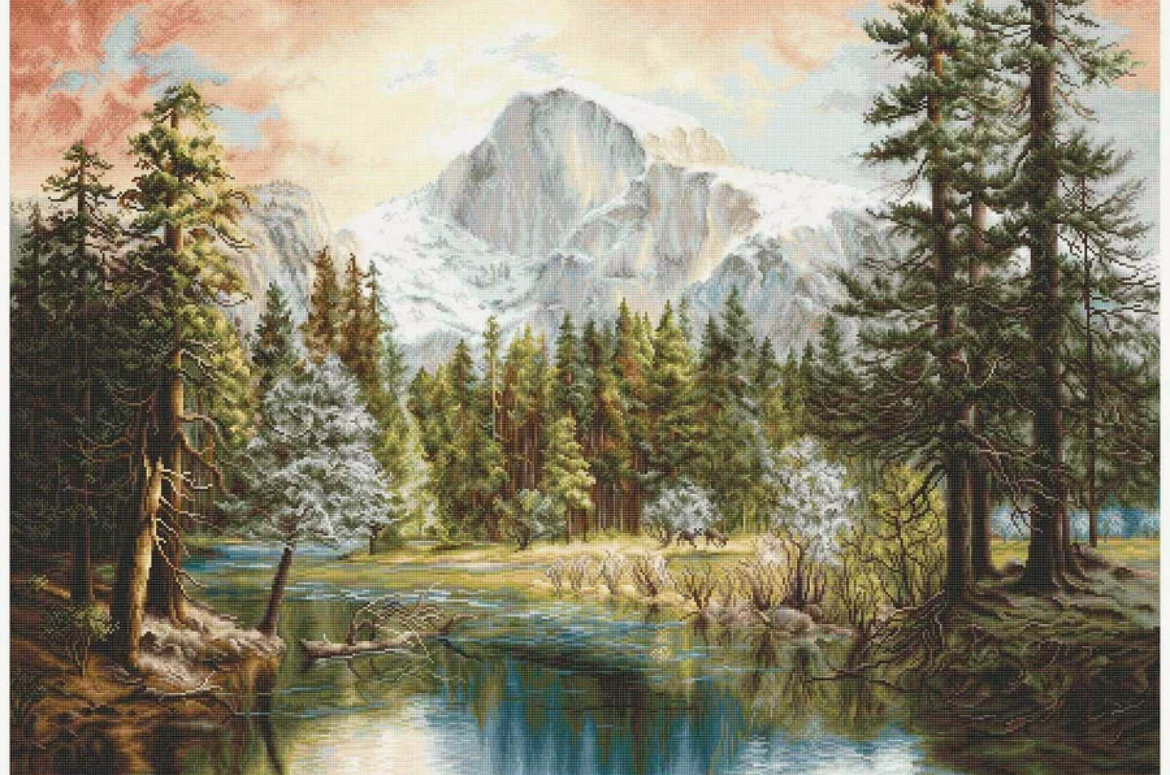 Горы и лес - оригинал