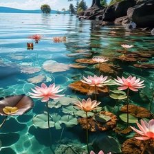 Схема вышивки «Природа, лилии»