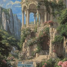 Схема вышивки «замок»